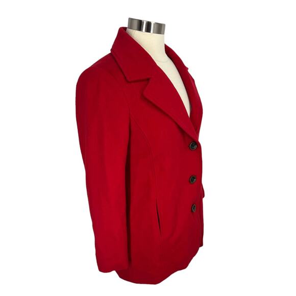 J.JILL Red Wool Blend Coat Size XS PETITE - Picture 3 of 11